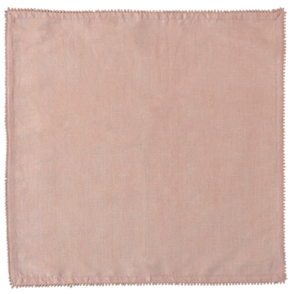 Juliska Berry Trim Napkin in Blush Set of 4